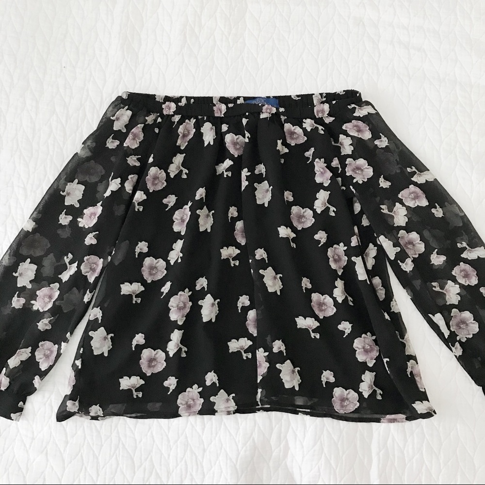 Off the shoulder floral top
